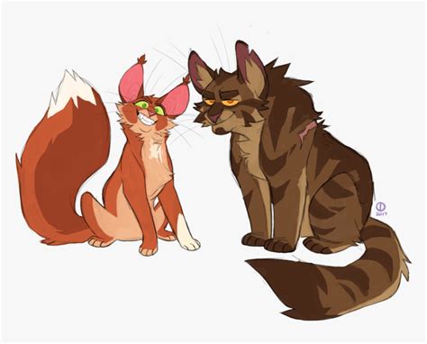 Warrior Cat Couple Base, HD Png Download - kindpng