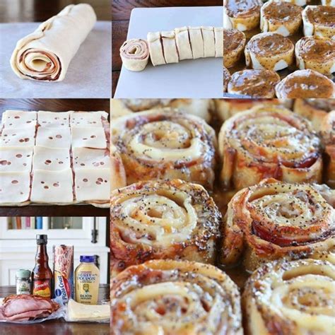 Hot Ham & Cheese Party Rolls – 99easyrecipes