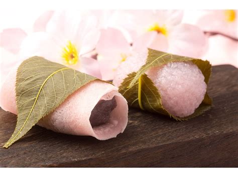 Two Sakura Mochi Named After Temples