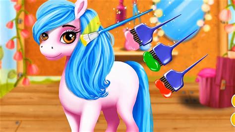 Little Pony Care Game - Fun Play Horse Hair Salon, Dress Up & Makeover Game For Kids - YouTube