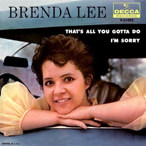 Brenda Lee – I'm Sorry (1960, Pinckneyville Pressing, Vinyl) - Discogs