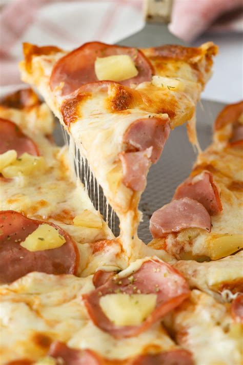 Hawaiian Pizza Recipe - The Carefree Kitchen