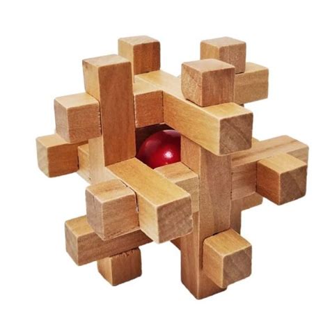 Wooden Brain Teasers For Adults And Kids 2 - Logic Games Gift Puzzle ...