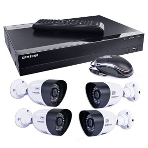 Samsung SDH-B3040 4-Ch 1TB 720p HD DVR Video Security System w/4 Night-Vision & Weatherproof 720 ...