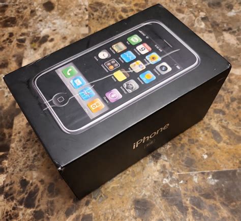 Original 1st Generation Apple iPhone 2G EMPTY BOX Only MA712LL/A ITunes ...