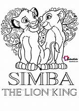 Simba The Lion King Bubakids Coloring Pages  BubaKidscom sketch template
