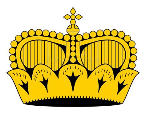 Liechtenstein Princely Hat Crown As it Appears on National Fla Stock Vector - Illustration of ...