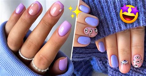 15 Lilac manicures that will make your hands look cute and youthful ...