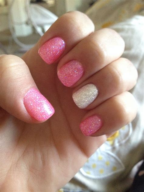 Glitter Cute Shellac Nails