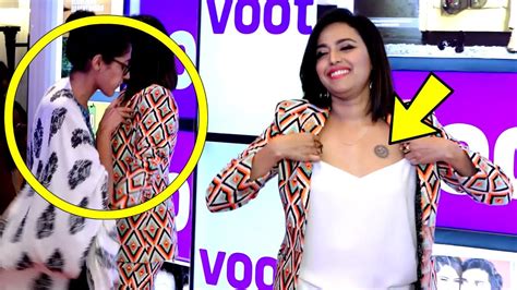 OMG! Swara Bhaskar's DIRTY ACT | FLAUNTS Her TATTOO PUBLICLY At Viacom ...