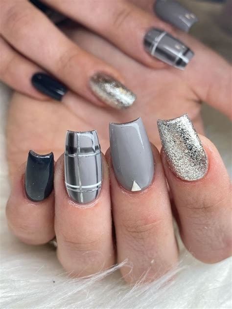 The Best 51 Gray Nail Designs for Any Occasion | Mooie nagels, Nagels, Nagel kunst