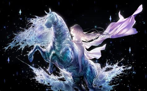 Elsa's water horse 4K wallpaper download