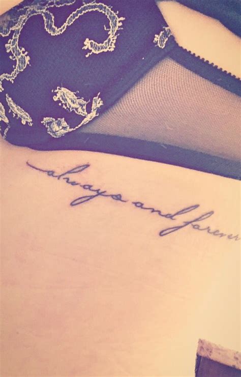 Always and forever | Forever tattoo, Tattoos, Trendy tattoos