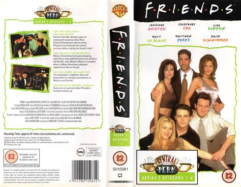 Friends: Series 2, Episodes 1-4 VHS Cover (1997) (UK) : Warner Home ...