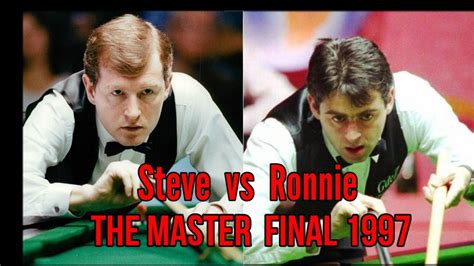 Steve Davis vs Ronnie O'sullivan The Master 1997|Independent Snooker ...