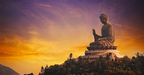 Po Lin Monastery: A Temple On A Mountainous Island Of Hong Kong