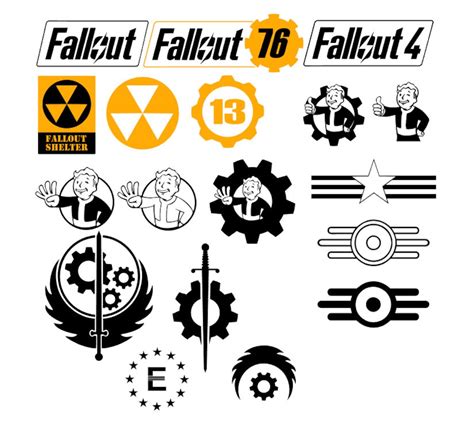 18 Fallout themed Vault boy logo & silhouette vector svg cut | Etsy