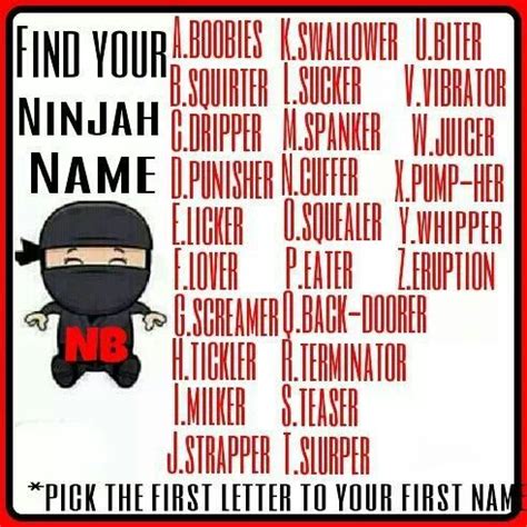 Find your ninja name | Ninja name, Lettering, Names