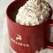 Christmas Hot Chocolate | Kathleen's Cravings