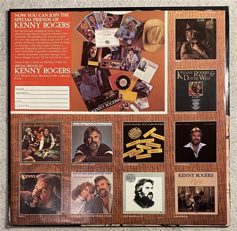 Vintage Kenny Rogers / Greatest Hits Vinyl Record Album 1980 Country ...