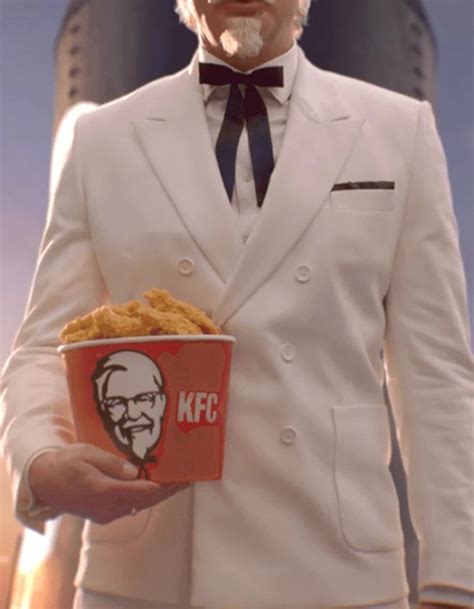 Mens Colonel Sanders KFC White Double Breasted Suit Costume | Mens ...