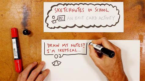 Sketchnotes in School: An Exit Card Activity - YouTube