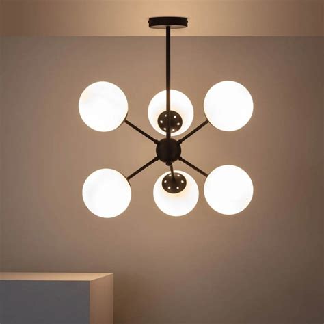 Pendant Lamp with E27 Fitting Glass Series - 9 Light Points en