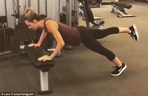 Lara Trump shows off her muscular arms during workout | Daily Mail Online