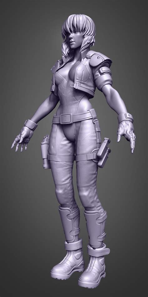 ArtStation - Motoko Kusanagi Fan Art (Sculpt WIP), Ronald (Gebs) Gebilaguin