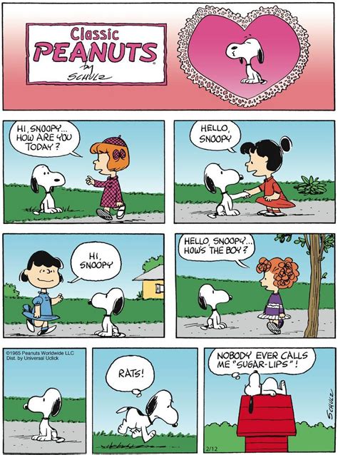 Peanuts 12 Feb. 2012 | Snoopy funny, Snoopy cartoon, Snoopy comics