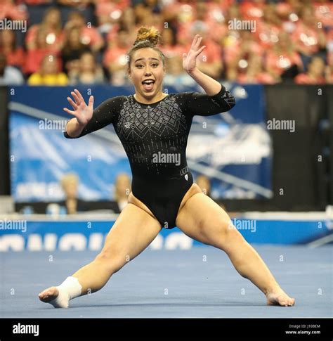 St. 15th Apr, 2017. UCLA's Katelyn Ohashi performs on the floor Stock Photo: 138306636 - Alamy