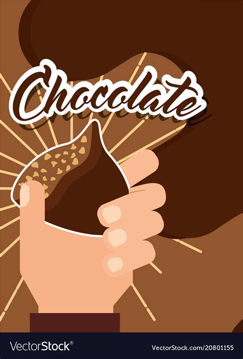 People chocolate candy Royalty Free Vector Image