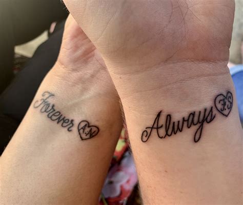 Forever And Always Matching Tattoos