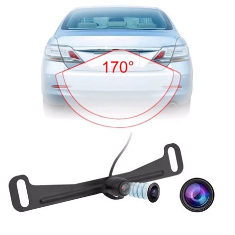 New Universal License Plate Mount Auto Car Rear View Backup Parking Reverse Camera Waterproof ...