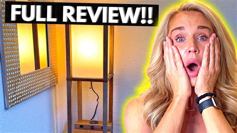 Modern LED Shelf Floor Lamp with Wireless Charger (Full Review) - YouTube