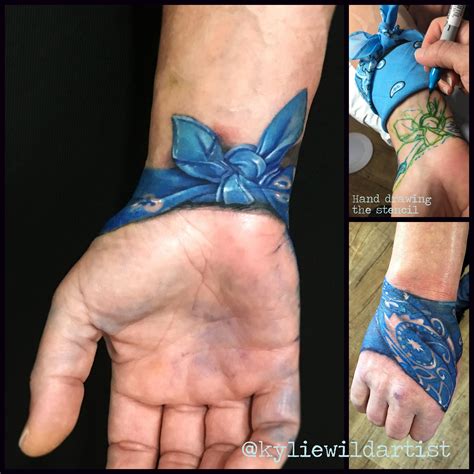 blue bandana tattoo designs - gardenweddingoutfitguestblue