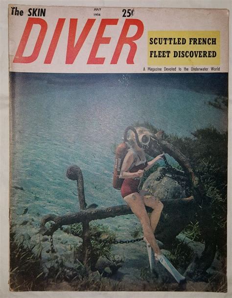 Vintage Skin Diver Magazine July 1956 | Underwater world, Skin diver, Diver