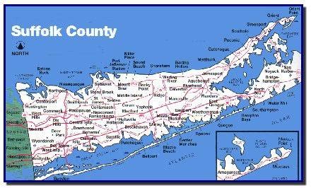 Map Of Suffolk County Ny | Color 2018