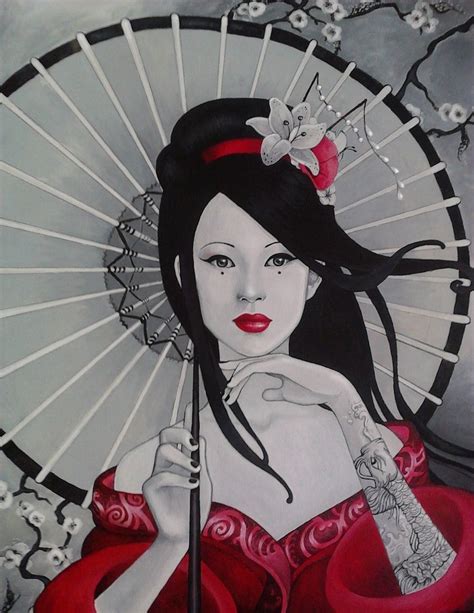 Modern Geisha | Geisha art, Geisha artwork, Geisha drawing