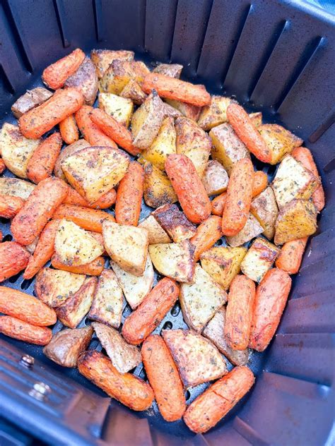 Air Fryer Potatoes and Carrots - Walking On Sunshine Recipes