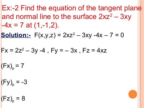 Tangent plane