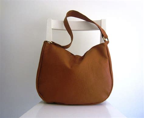 Camel/ Tan/ Saddle Leather Shoulder Bag - Etsy