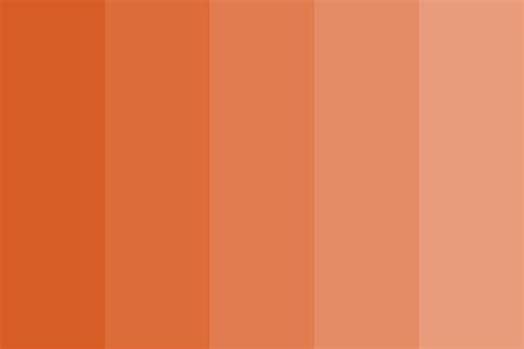 Muted Pastel Orange Color Palette