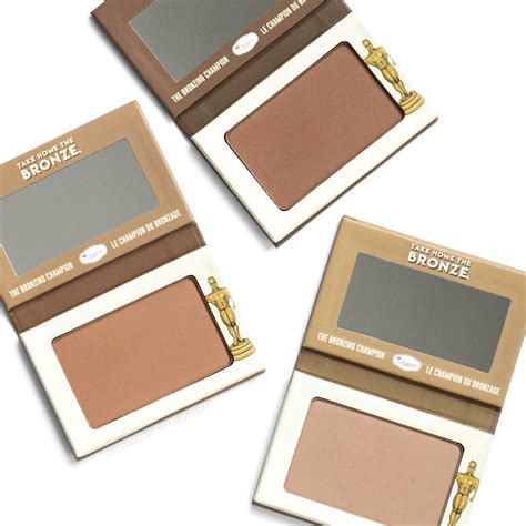 TheBalm Take Home The Bronze Anti-Orange Bronzers - review and swatches Makeup Blog, Beauty ...