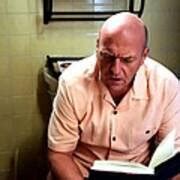 Hank Schrader sitting on WC Breking Bad - Last Season and Last Scene ...