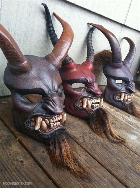 KRAMPUS MASKS- FINISHED – missmonster