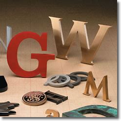 Zip Cut Metal Sign Letters - Zip Sign Letters