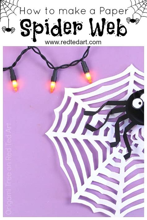 Easy Paper Spider Web Craft for kids - Red Ted Art - Make crafting with kids easy & fun ...