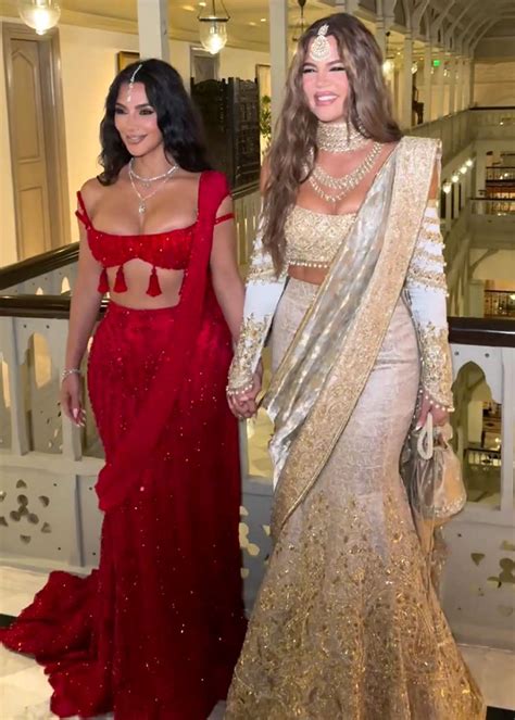 Kim Kardashian Breaks Traditional Etiquette by Wearing Red to Ambani ...