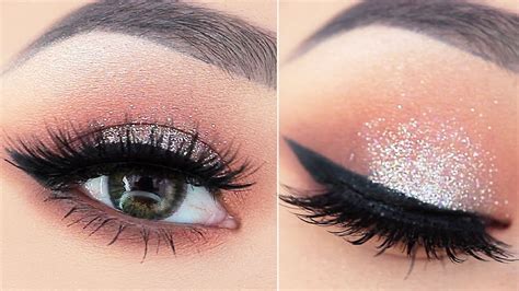 Glitter Eyeshadow Tutorial for Beginners | EASY Smokey Eyeshadow Look ...